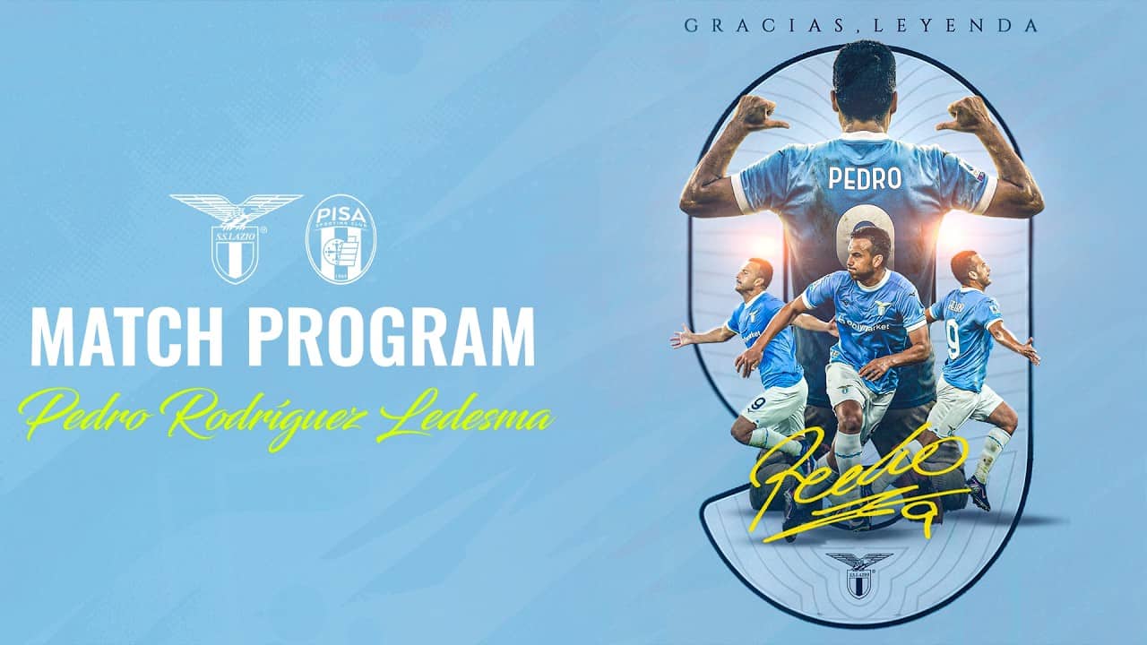 📘 PEDRO AL MATCH PROGRAM DI LAZIO-PISA