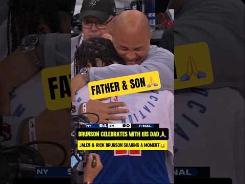 Brunson & his dad are NBA CHAMPIONS🥲
