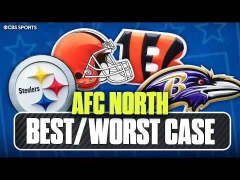 Predicting the best & worst case record scenarios for EVERY AFC North team ✅