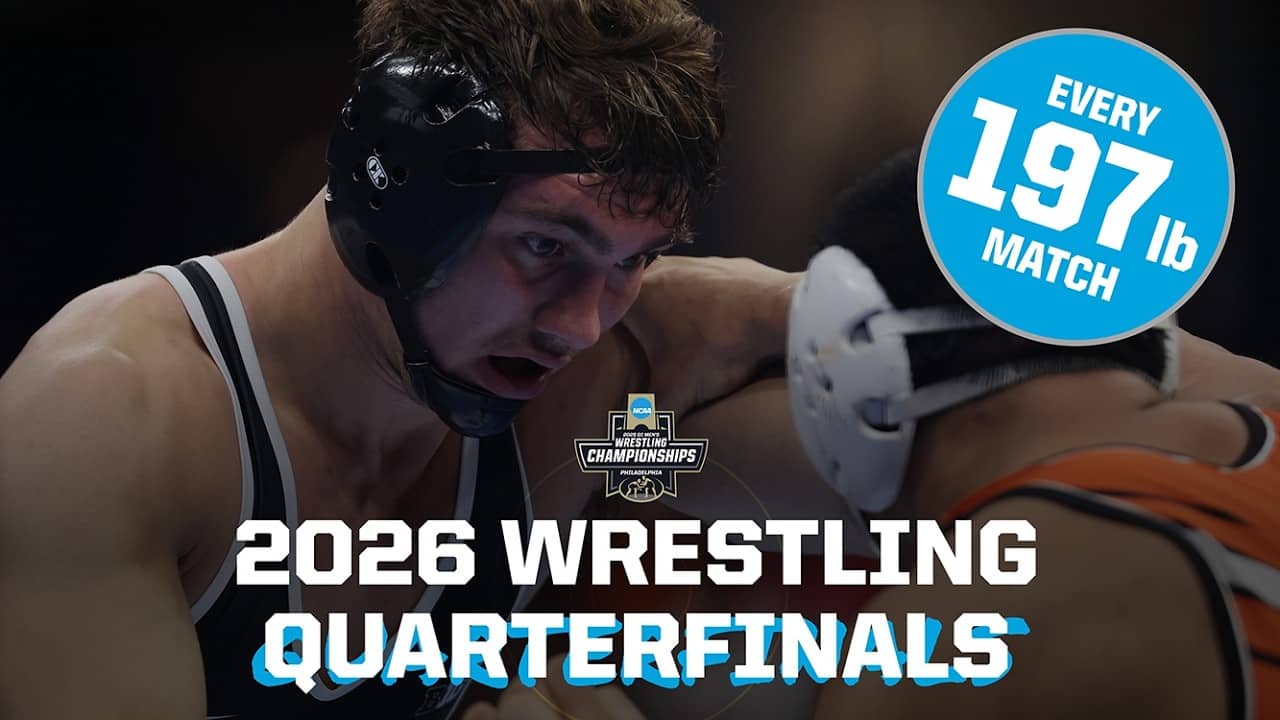 All four 197 lb matches - 2026 NCAA wrestling quarterfinals