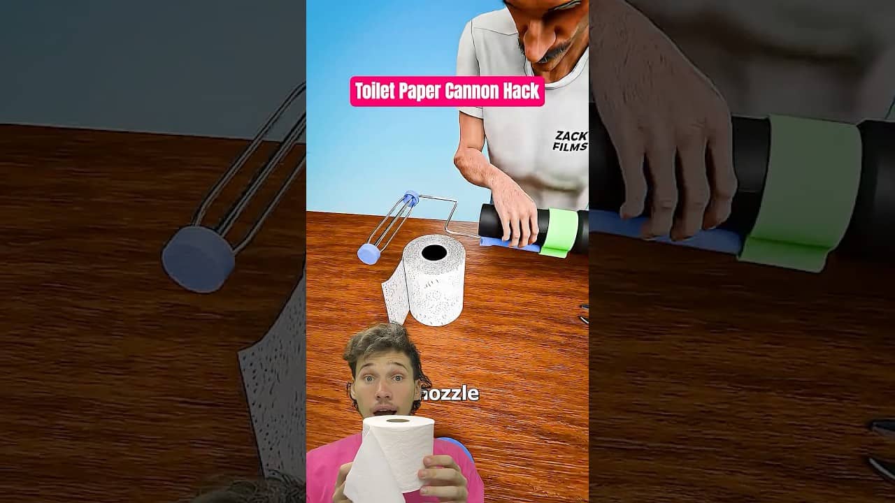 Toilet Paper Cannon Hack!