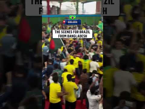 Bangladesh went WILD for Brazil's first goal 😳