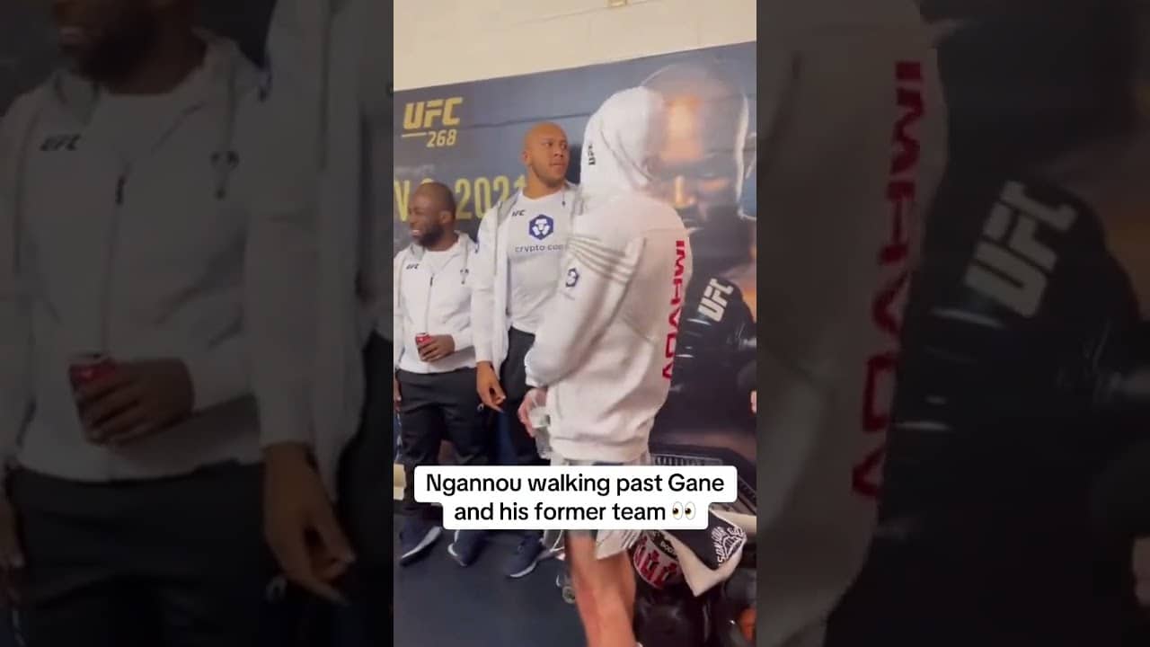 Francis Ngannou was set to face Ciryl Gane for the heavyweight title 2 months later π (via @UFC/tT)