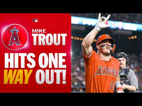 Mike Trout lines out his 17th home run of the season to straightaway center! 💪 | MLB Highlights