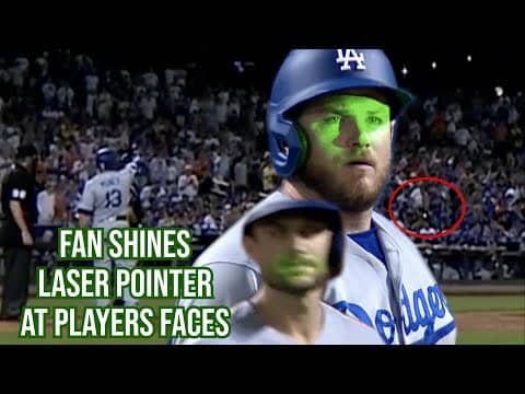 Fan shines laser pointer in player's faces, a breakdown