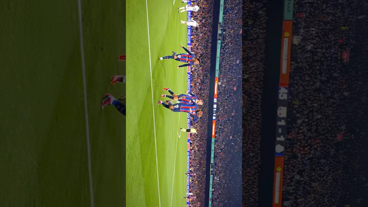 π·πππ πππ
ππππ in our last ClΓ‘sico at Spotify Camp Nou β€οΈβπ₯ #shorts #fcbarcelona #ElClΓ‘sico