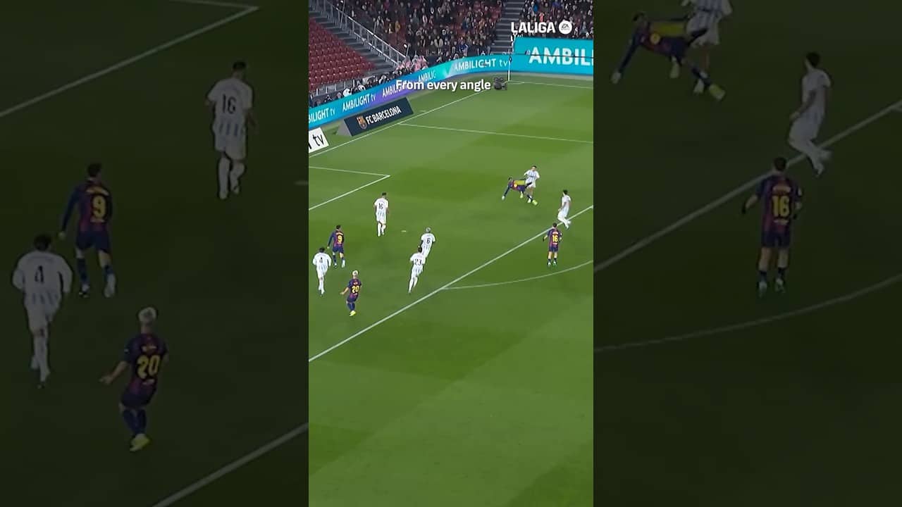 That’s world-class, Lamine 🌍 #shorts #fcbarcelona #LaLigaHighlights #WorldCup