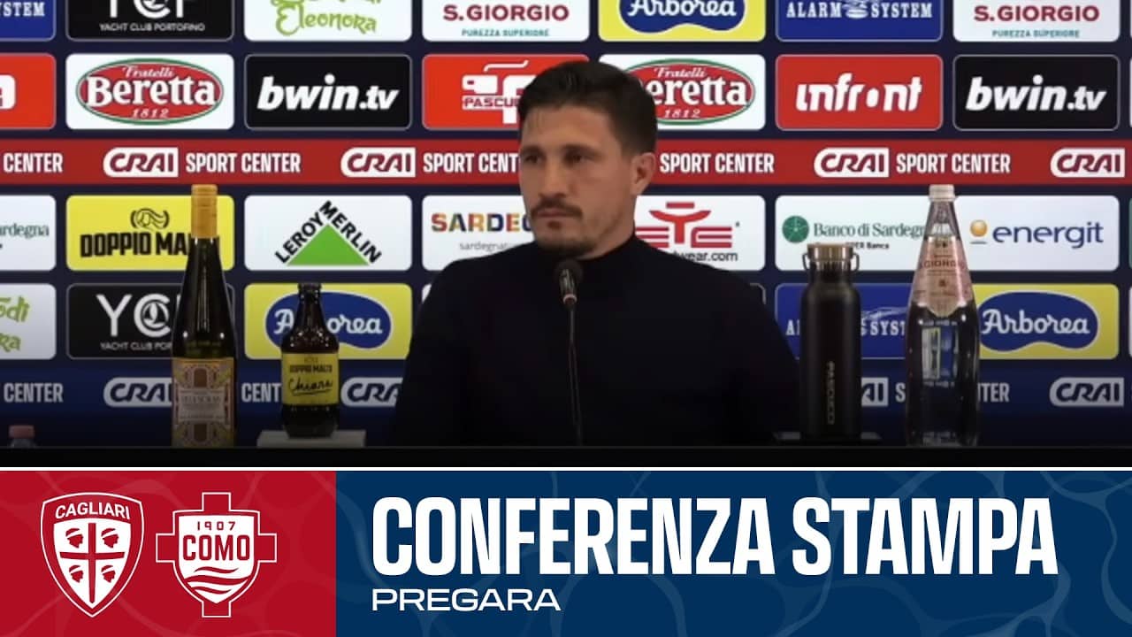 SERIE A ENILIVE | MISTER PISACANE IN CONFERENZA STAMPA | CAGLIARI - COMO