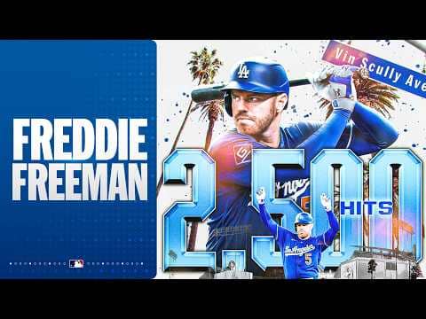 Freddie Freeman becomes the first MLB player to reach 2,500 hits since 2019! 🤩 | MLB Highlights