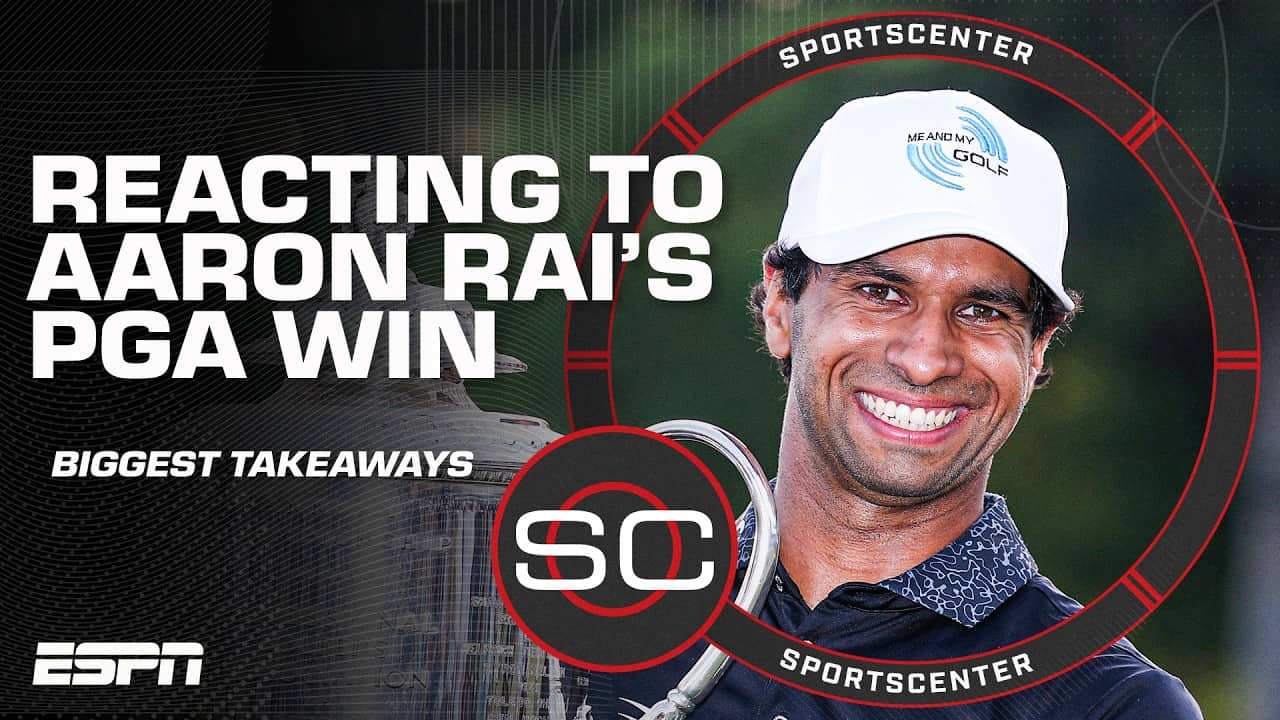 Aaron Rai was SPECIAL π HISTORIC PGA Championship victory reaction β³οΈ | SportsCenter