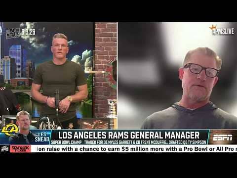 Les Snead says Myles Garrett is on the MOUNT RUSHMORE of defensive players | The Pat McAfee Show