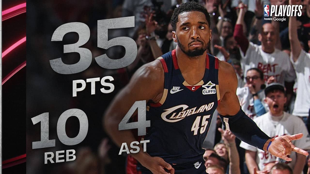 Donovan Mitchell Joins Cavs Franchise History With 35-PTS & 10-REB Playoff Game | May 9, 2026