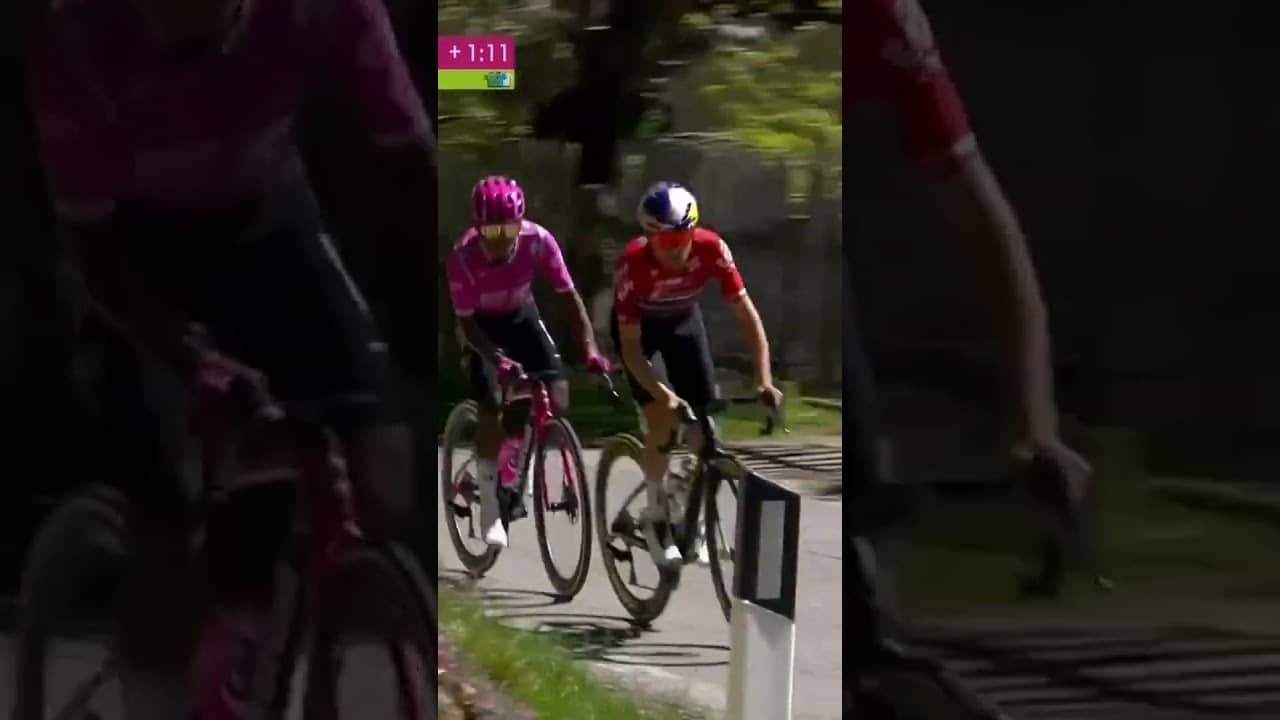Tom Pidcock makes his move at the front on the final stage of the Tour of the Alps! ๐ฅ