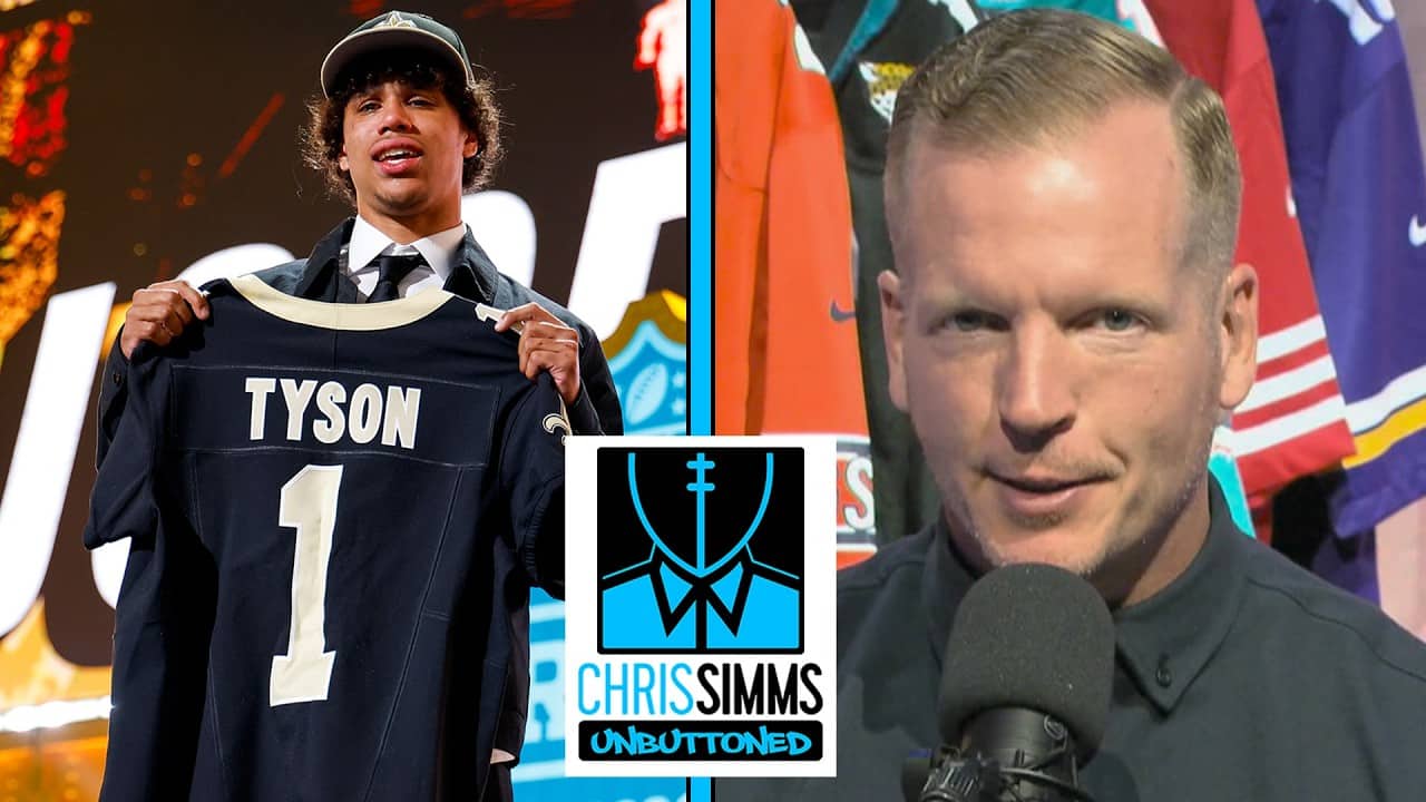 Can Jordyn Tyson be a rookie WR1 like Tetairoa McMillan was? | Chris Simms Unbuttoned | NFL on NBC