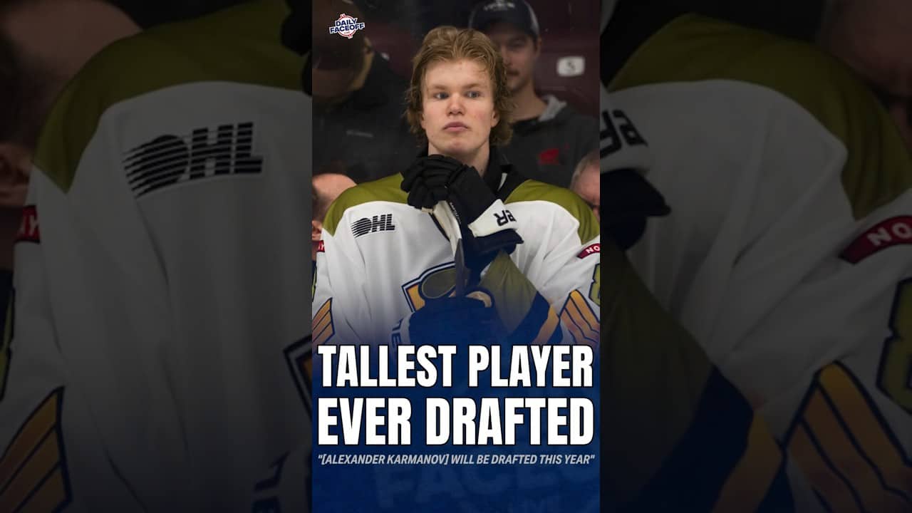 Alexander Karmanov (7'1) will become the TALLEST PLAYER EVER DRAFTED
