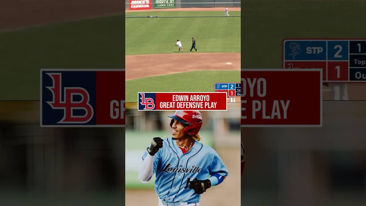 Cincinnati Reds #3 Ranked Prospect Edwin Arroyo Makes GREAT Defensive Play!