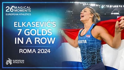 Seven European titles in a row 🇭🇷 | Elkašević at Roma 2024 | 26 Magical Moments ✨