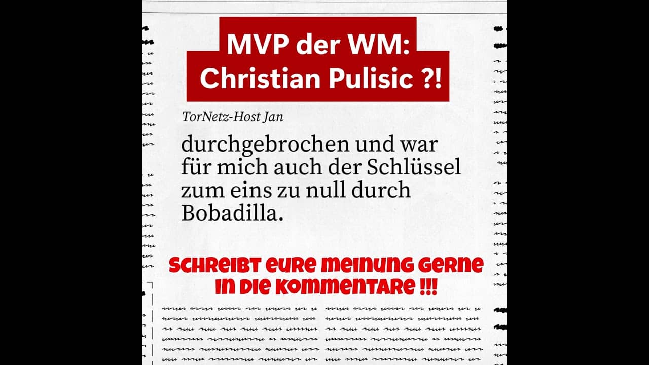 Die TorNetz WM-Meinung: DER NEUE WM-GOAT #wm2026