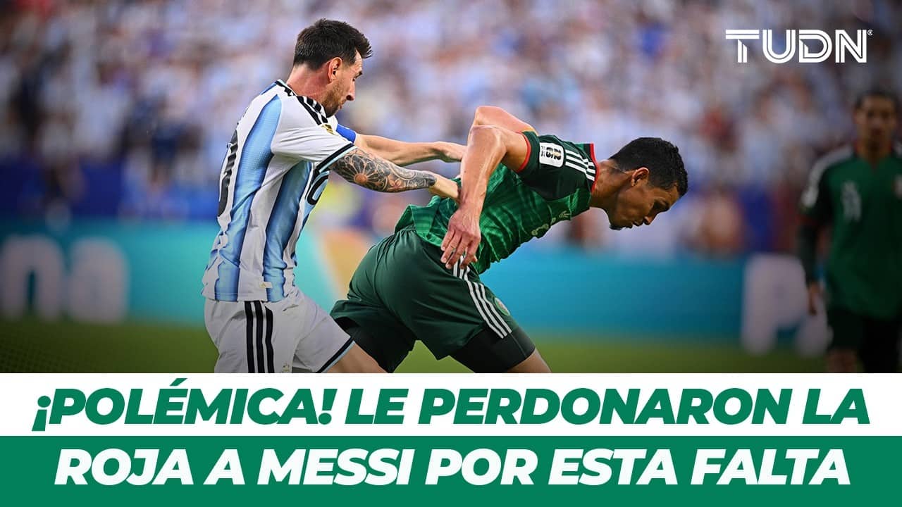 ¿DEBIERON EXPULSAR A MESSI? La acción que pudo cambiar el partido ante Argelia | TUDN