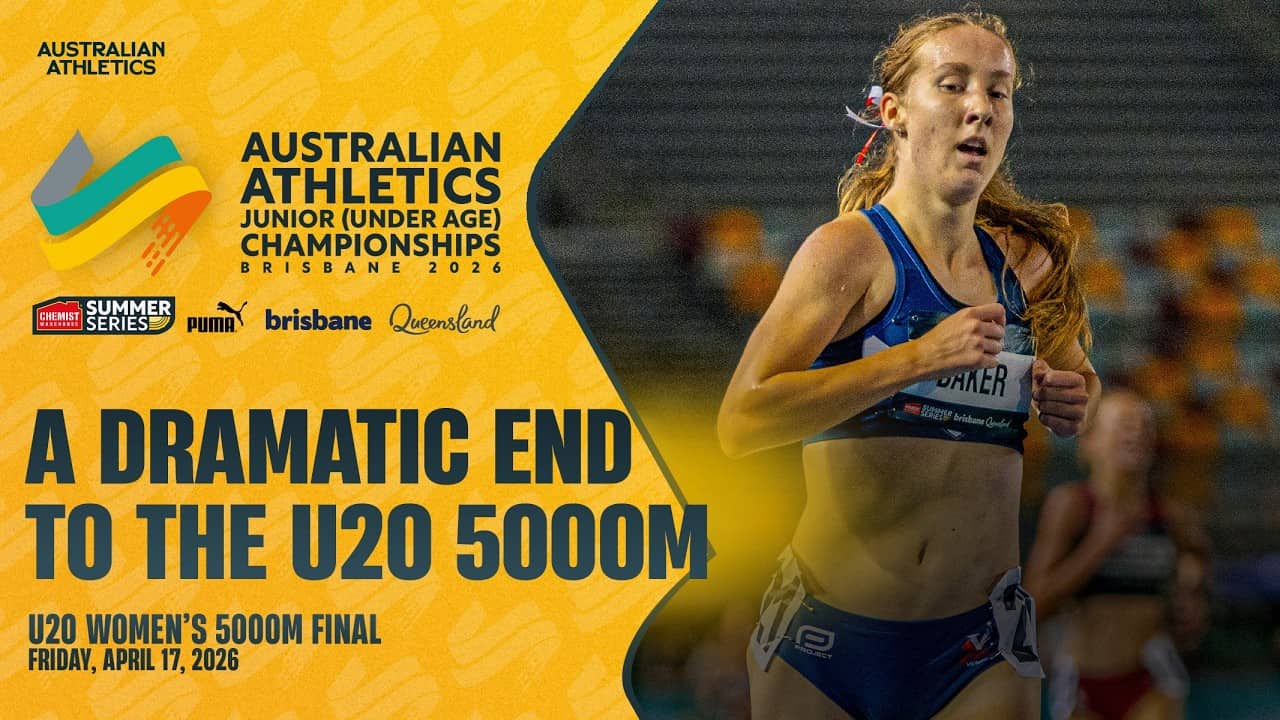 Imogen Baker reigns supreme in U20 Women’s 5000m | 2026 Australian Athletics Junior Championships
