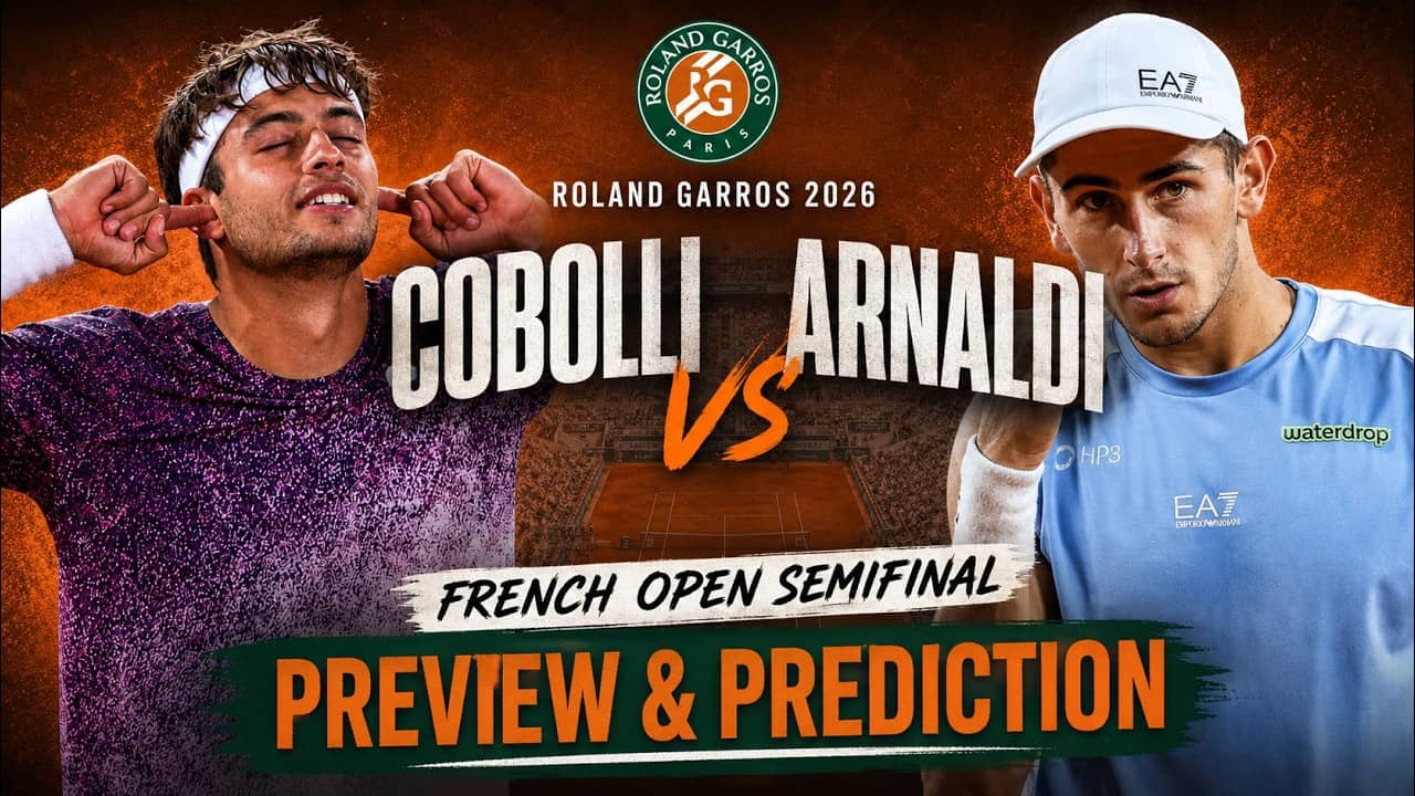 Flavio Cobolli vs Matteo Arnaldi | French Open semifinal | Roland Garros 2026 | Preview & Prediction
