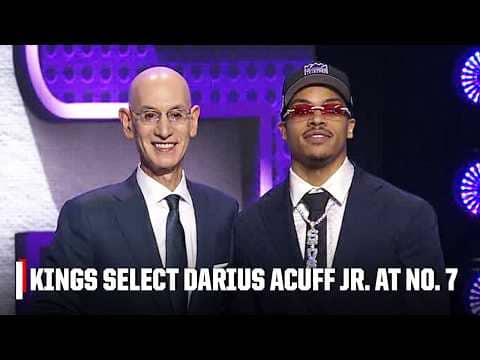 Sacramento Kings pick Darius Acuff Jr. with 7th overall pick | 2026 NBA Draft