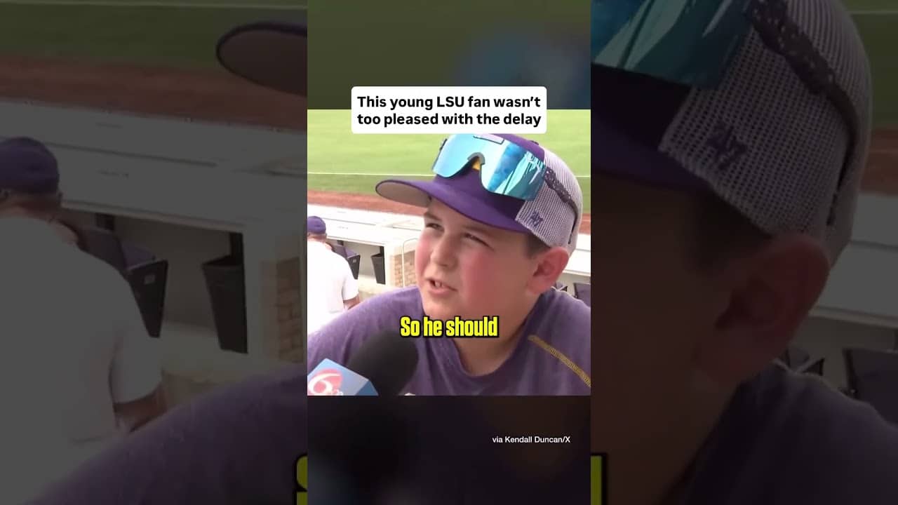 When LSU’s game against Little Rock last year was delayed a few hours due to severe weather 😬