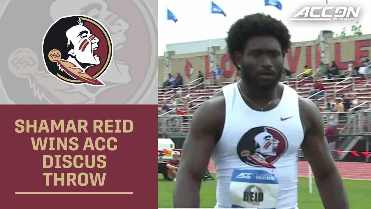 Florida State's Shamar Reid Wins ACC Discus Throw Title