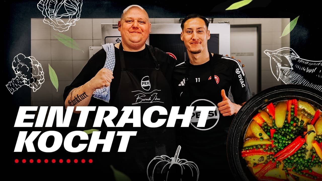 Eintracht kocht… mit Younes Ebnoutalib & @BerndZehner | Marokkanische Tajine | Präsentiert von Pepsi
