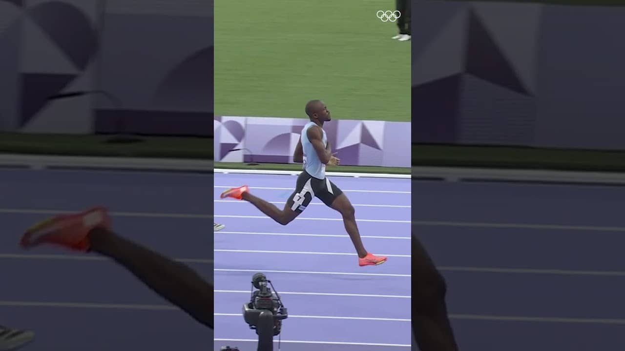 Let's throw it back to #Paris2024, when Letsile Tebogo won Botswana's first-ever Olympic gold.๐ฅ