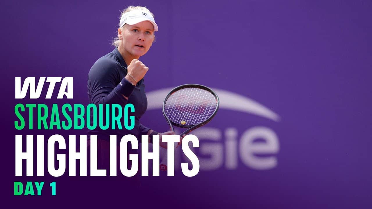 Day 1 in Strasbourg featuring Stearns, Boisson, Fernandez & more! | WTA Match Highlights