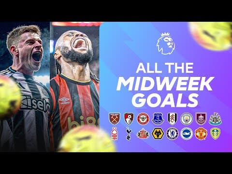 EVERY Midweek Goal | Matchweek 21 | 2025/26 Premier League Highlights