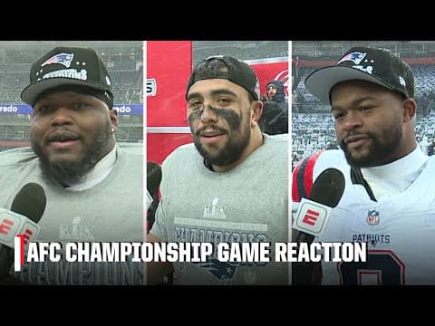 Patriots react to AFC title game win to advance to Super Bowl LX | NFL on ESPN
