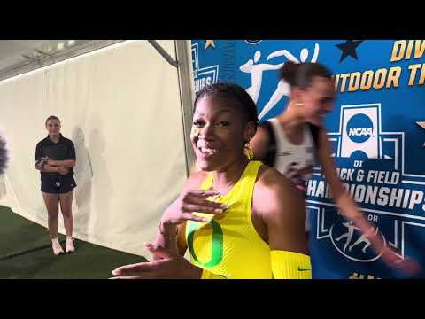 Oregon’s Aaliyah McCormick On Defending NCAA 100mH Title On Her Home Track, Wins In 12.47