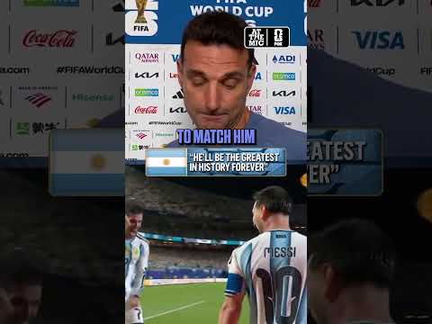 Lionel Scaloni believes there is no one who can catch Messi in the GOAT argument π¦π·