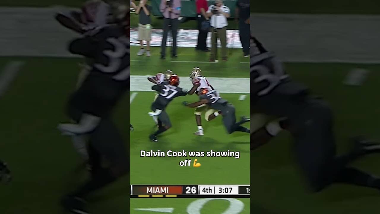 He just wouldn't go down π³ #floridastateseminoles #accfootball #collegefootball