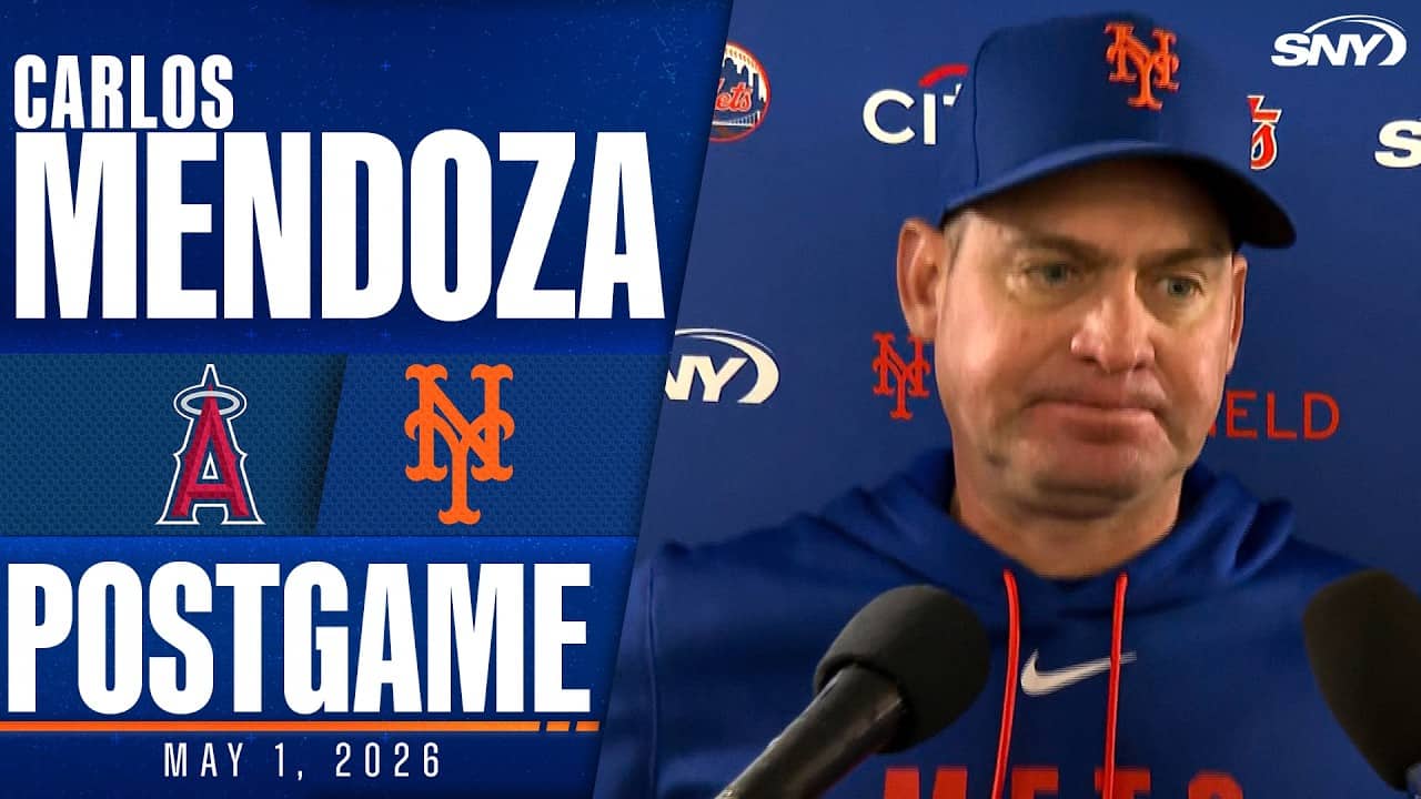 Carlos Mendoza on the Mets' 4-3 win over the Angels 'solid team win'