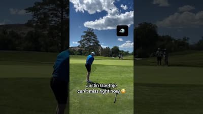 Gaethje hit the golf course after winning undisputed lightweight title ๐ (via @justingaethje_/TT)