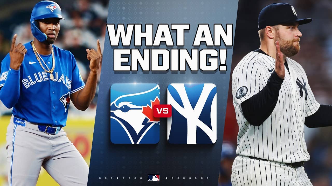 FULL 9th inning from the Bronx: David Bednar works out of some trouble against the Blue Jays 🍿