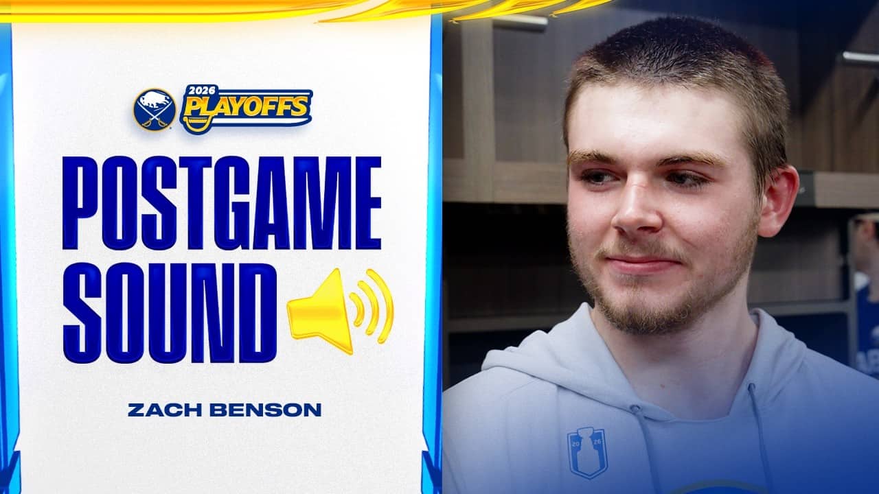 "Dog On A Bone" | Zach Benson On Play In Game 4 Win Over Boston | Buffalo Sabres Playoffs