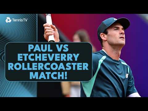 SEVEN Match Points Saves In Crazy Paul vs Etcheverry Match! | Hamburg 2026