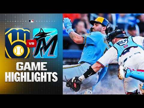 Brewers vs. Marlins Game Highlights (4/18/26) | MLB Highlights