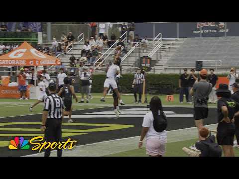 No.1 prospect Brysen Wright makes INSANE one-handed catch at OT7 | NBC Sports