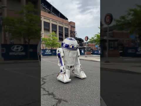 Casually pulling up to the Mets game with the Death Star plans #starwars #mets #baseball