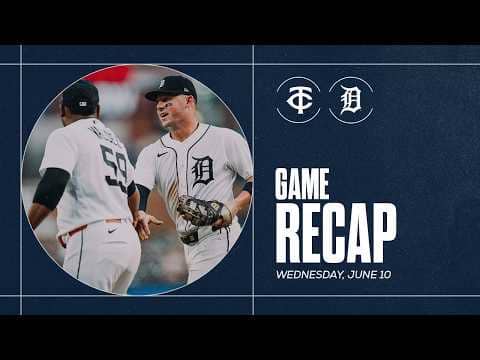 Tigers vs. Twins Highlights | 6/10/26