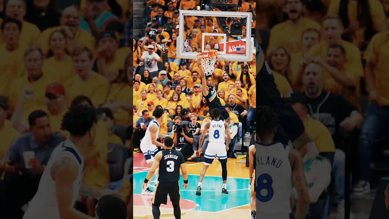 HAMMERED IT IN🔨 #DylanHarper #spurs #nba