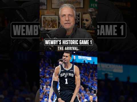 Wemby's historic Game 1 performance against OKC is a watershed moment in the history of the NBA
