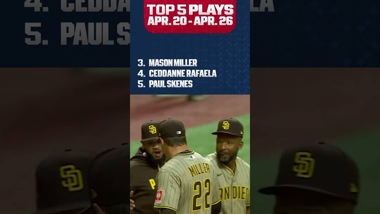 Where does Ceddanne Rafaela's Spider-Man catch rank among last week's Top 5 MLB Plays? ๐ค