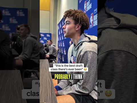 Keaton Wagler shares his opinion on this draft class 🤯