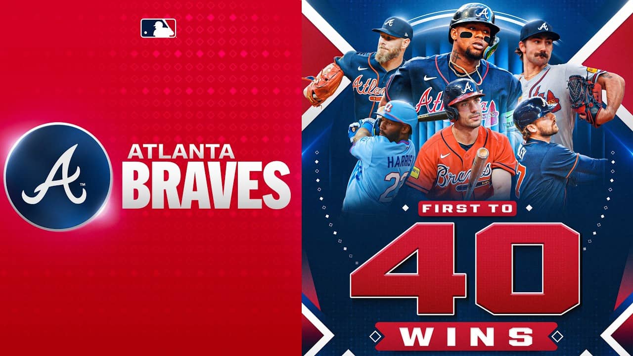 Feelin' peachy! 🍑 The Atlanta Braves are the first team to 40 wins in 2026! | MLB Highlights